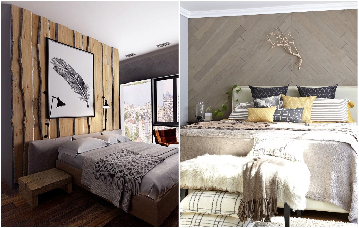 Оживление интерьера спальни с помощью дерева: 3 способа создания акцентной стены - Архитектура и интерьер
