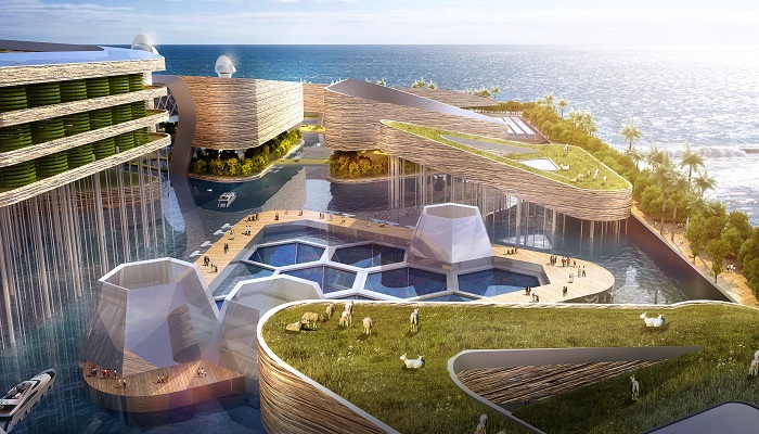 Китайцы спроектировали «плавающий» город с высокоразвитой подводной инфраструктурой - Архитектура и интерьер