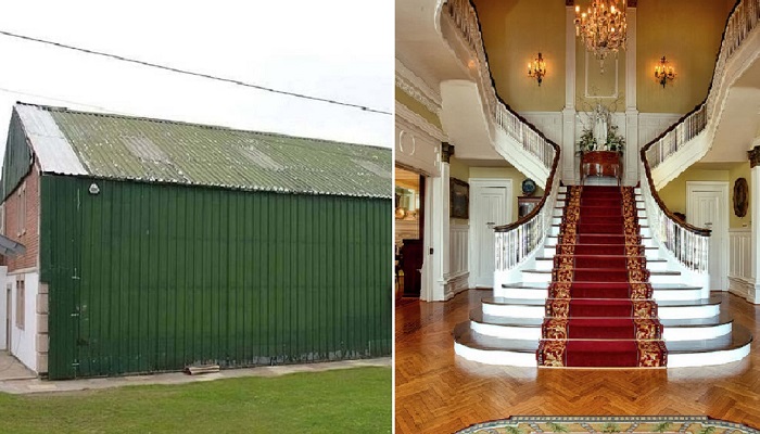 В Британии обнаружили роскошный особняк, тщательно замаскированный за стенами сарая - Архитектура и интерьер