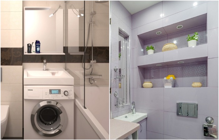 Не только для сантехники: Как разместить в крохотной ванной все необходимое - Архитектура и интерьер
