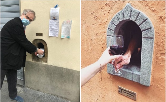 В Италии возобновили традицию использования «винных окошек», которые были в ходу во время чумы - Архитектура и интерьер