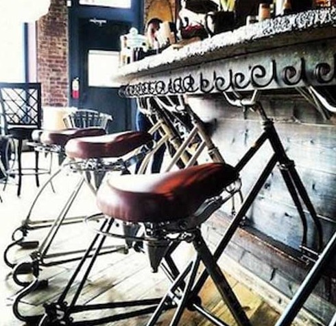 Барные стулья из велосипедных рам - «Мебель своими руками»
