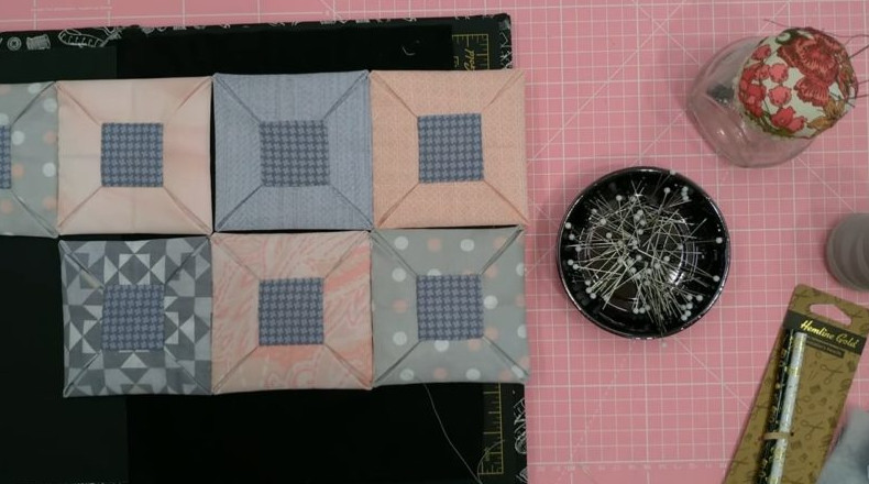 И машинка не нужна. Шью простые, но очень красивые блоки оригами, из которых можно собрать одеяло, плед и не только - «Своими руками»