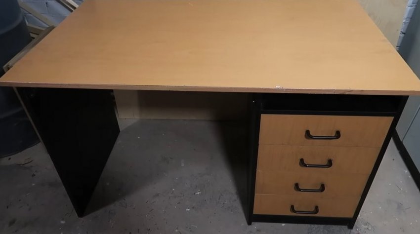 Дизайнерский стол из старой мебели: самая крутая переделка офисного стола - «Мебель»